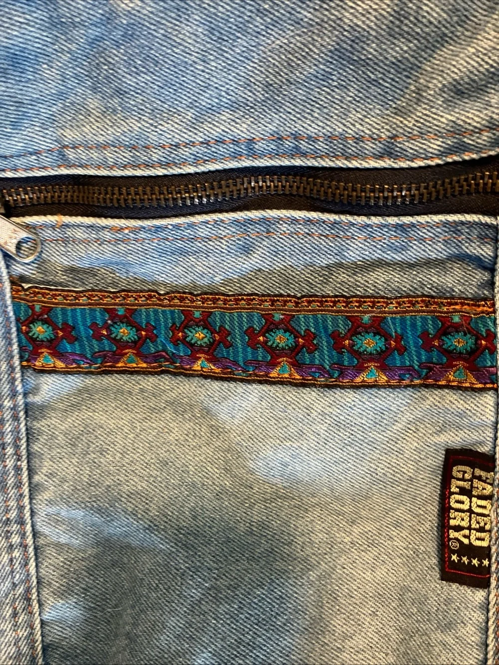vintage faded glory backpack denim
